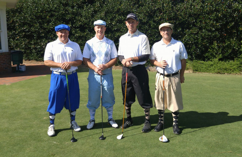 Golfers at Sandhills Rentals.