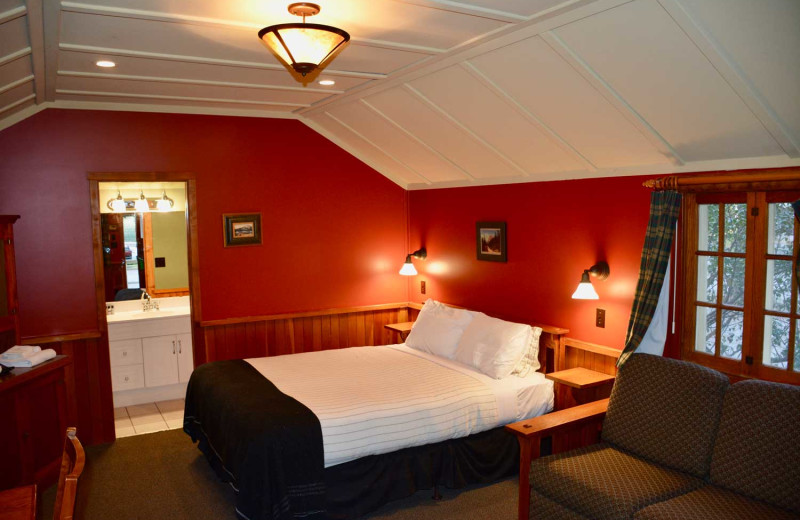 Cabin interior at Johnston Canyon Lodge & Bungalows.