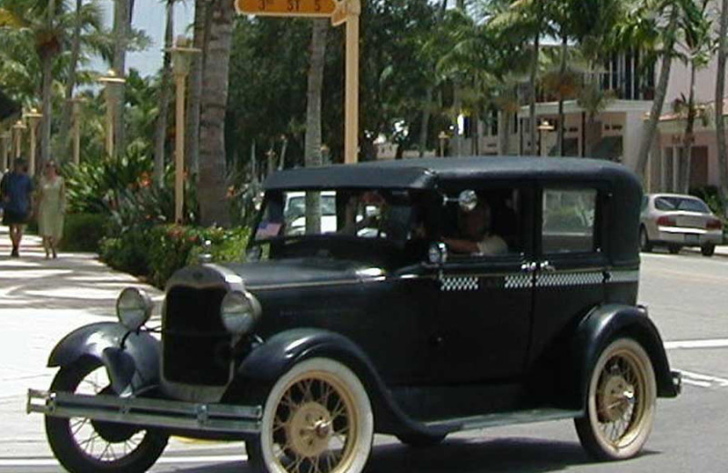 Old car near CNE Vacation Rental.
