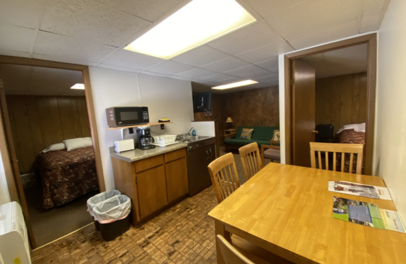 Motel interior at Popp's Resort.