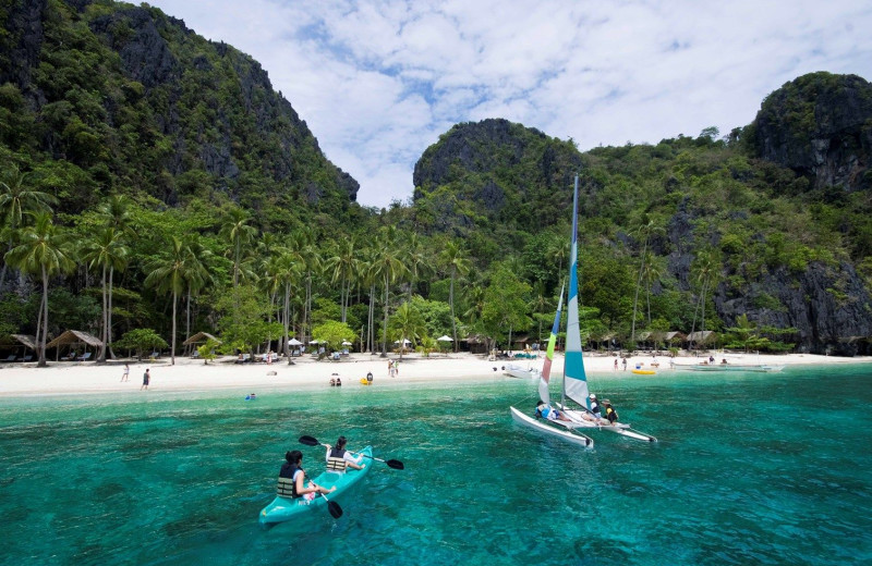 The beach at El Nido - Miniloc Island.