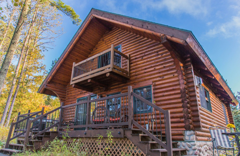 Cabin exterior at White Eagle Resort.