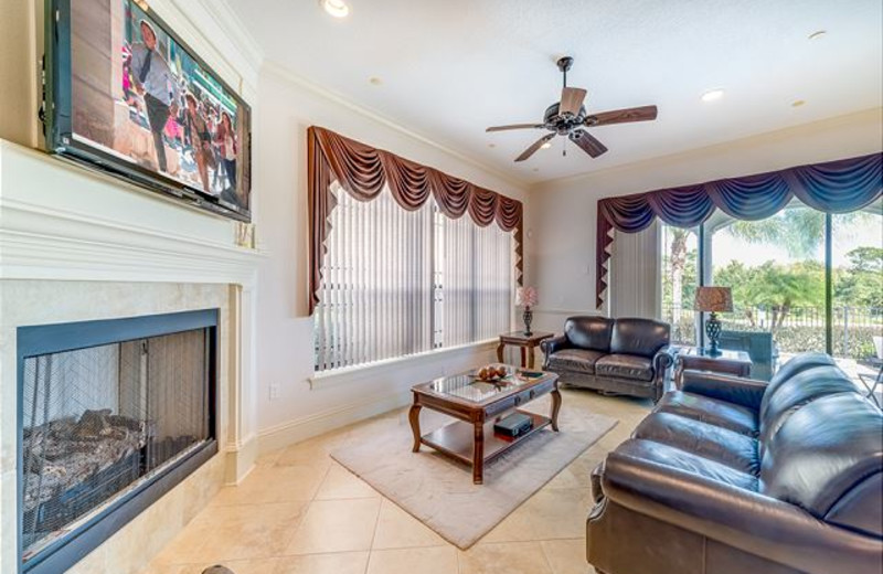 Rental living room at Luxury Reunion Rentals.