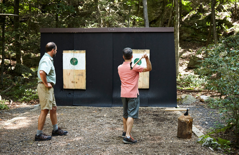 Target practice at Mohonk Mountain House.