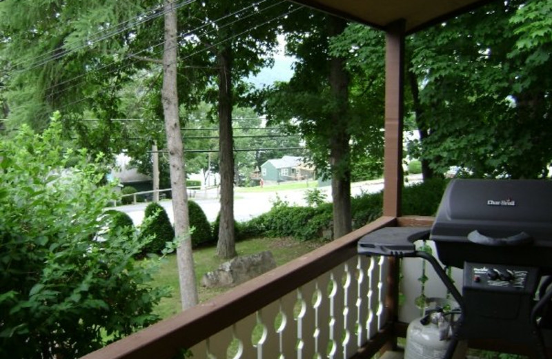 Cabin deck at Boulders Resort.