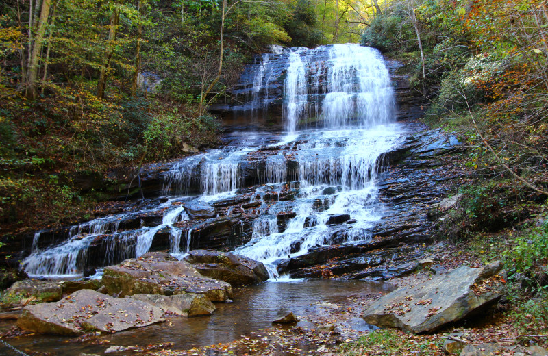 Waterfall at Orchard Inn and Cottages.