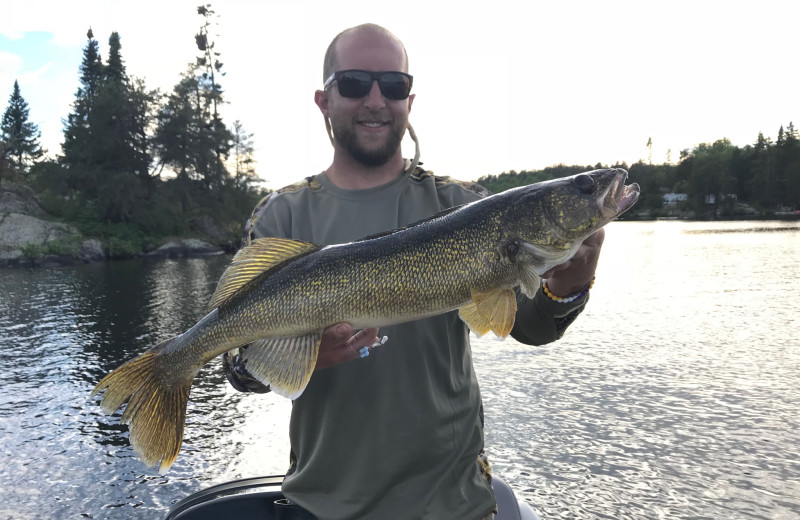 Fishing at Dogtooth Lake Resort.