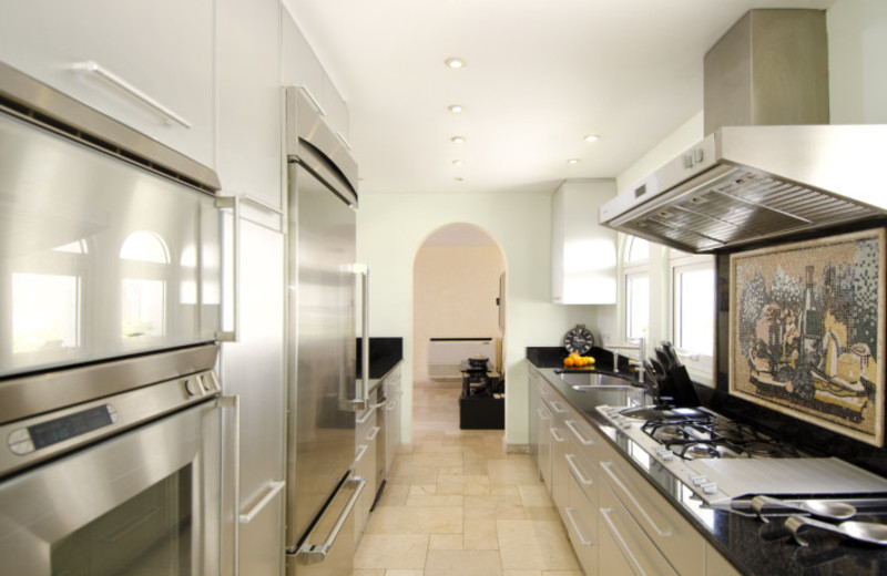 Villa kitchen at Island Properties Luxury Rentals.