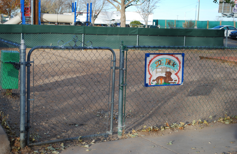 Dog park at American RV Park.