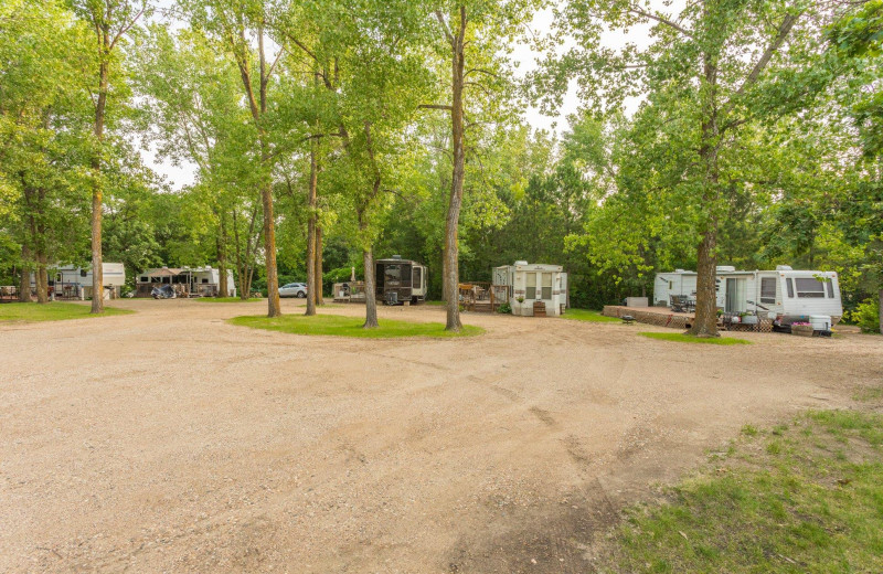 Campground at Barrett Lake Resort.