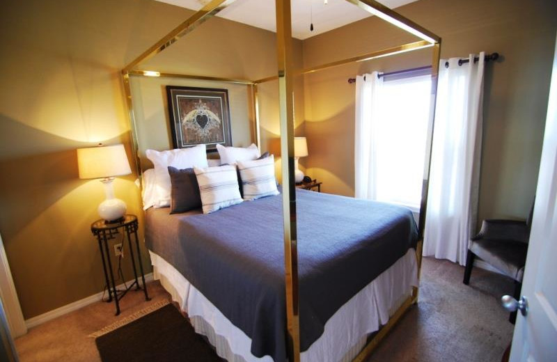 Rental bedroom at Sunset Properties.