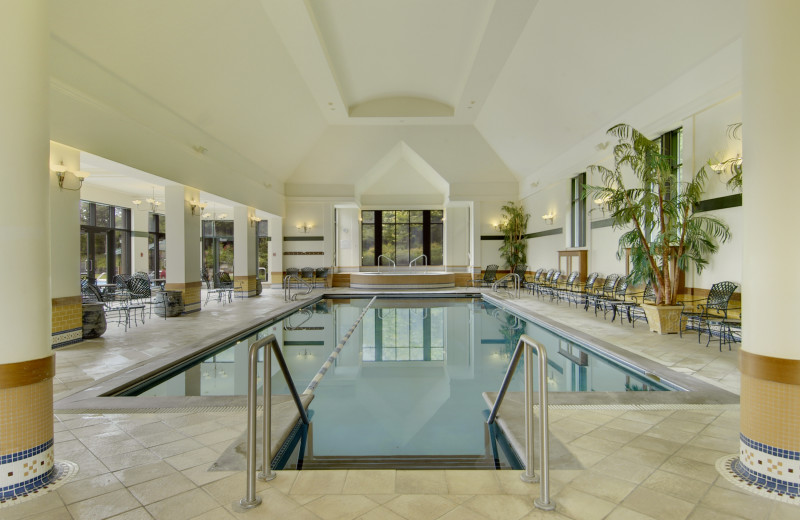 Indoor pool at Fairmont Le Manoir Richelieu.