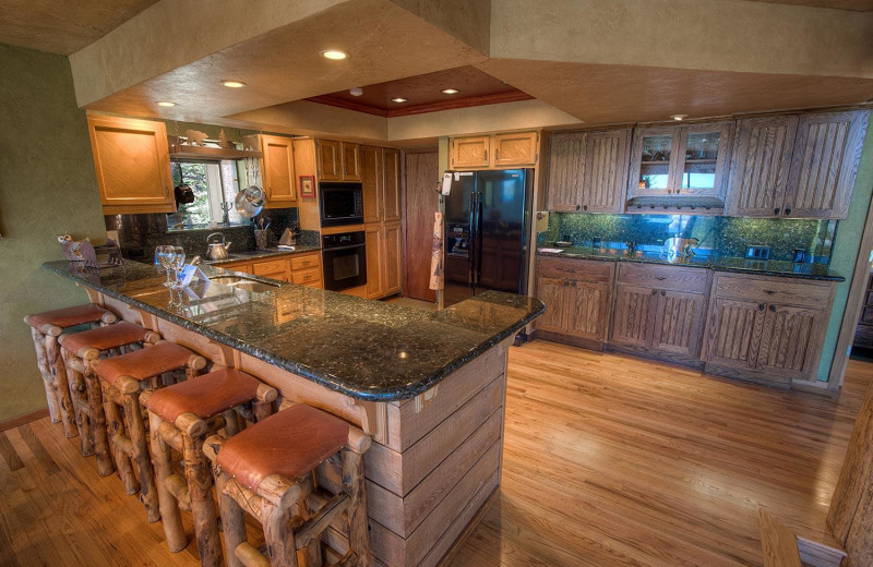 Rental kitchen at Lake Tahoe Accommodations.