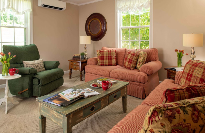 Living room at Orchard House Bed & Breakfast.