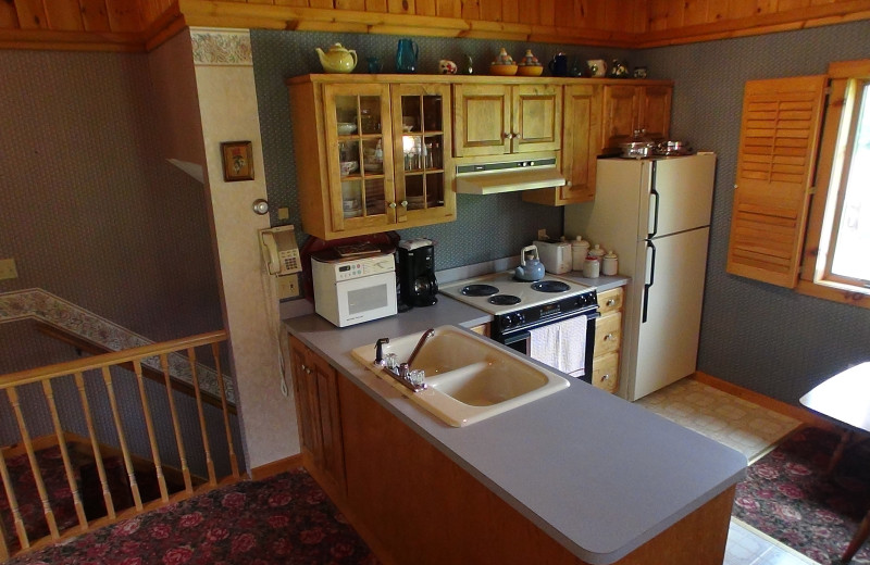 Guest kitchen at The Alpine Inn.