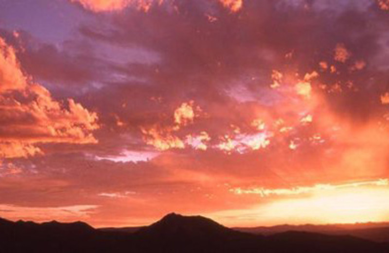 Sunset Over Lone Mountain at Lone Mountain Ranch