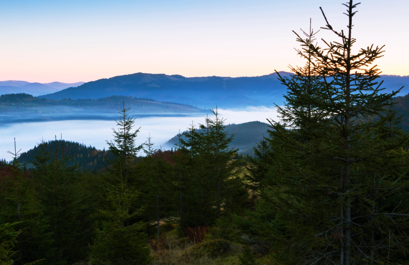 Mountains at The Four Sisters Inn of Gatlinburg.