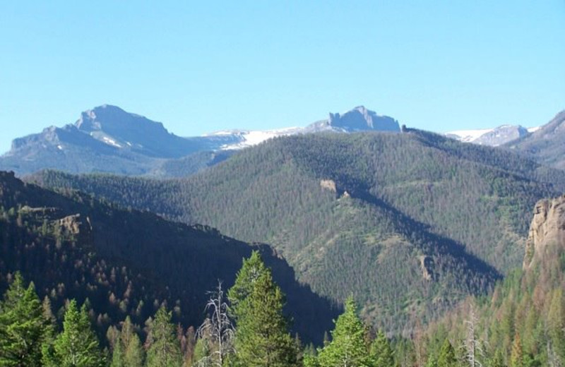 Mountains at Absaroka Mountain Lodge.