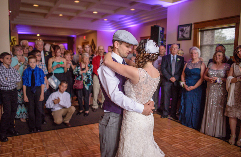 Wedding dance at Dunham's Bay Resort.