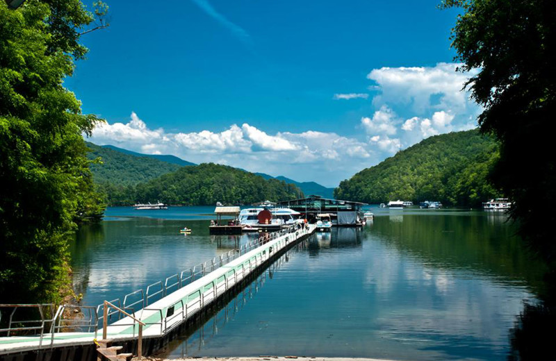 Fishing at Fontana Village Resort.