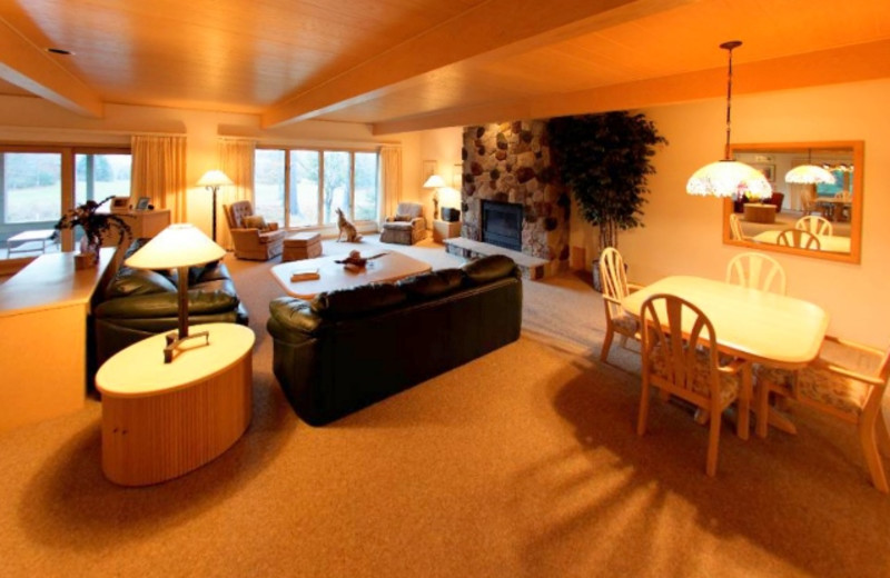 Rental interior at Madeline Island Rentals.