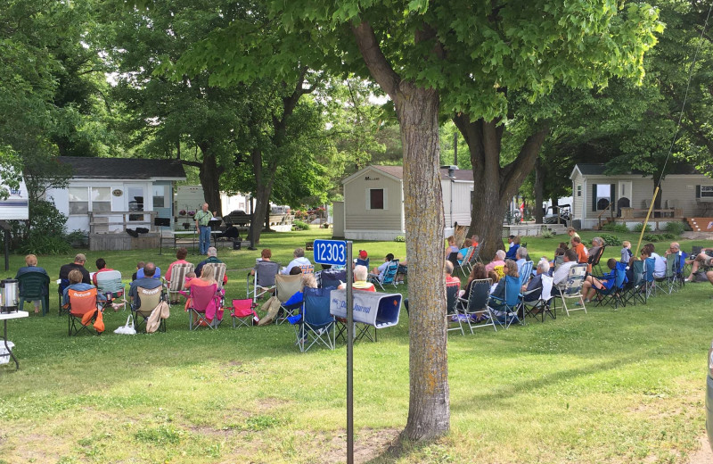 Concert at Ten Mile Lake Resort.