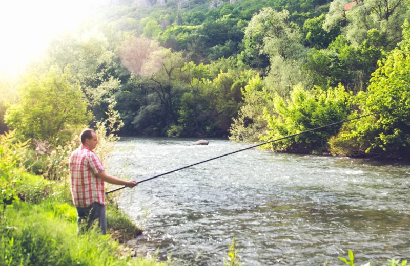 Fishing at Workshire Lodge.