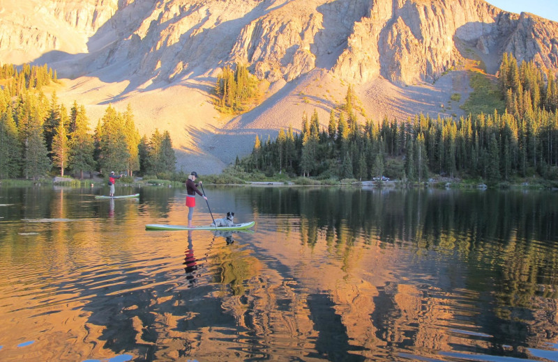 Paddle boarding at Lumiere Telluride.