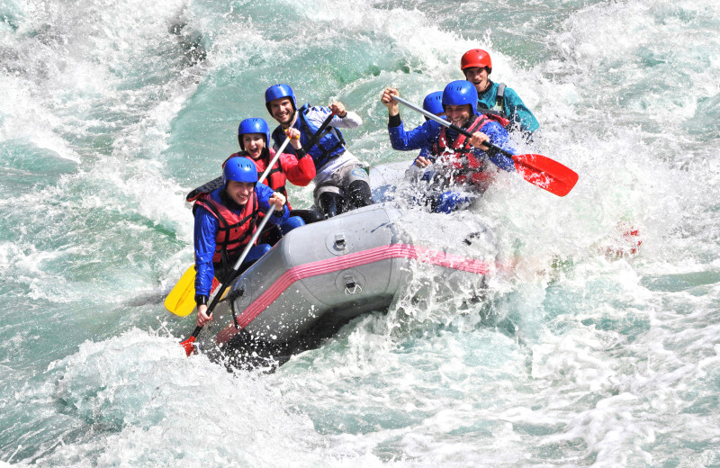 Rafting at Izaak Walton Inn.