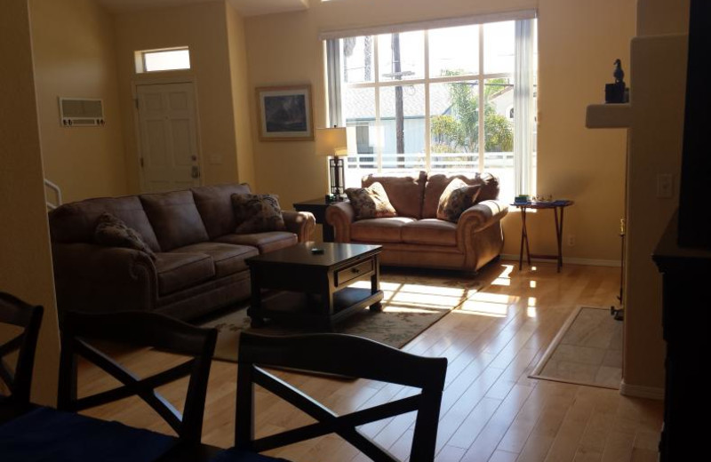 Rental living room at Coastal Vacation Rentals.