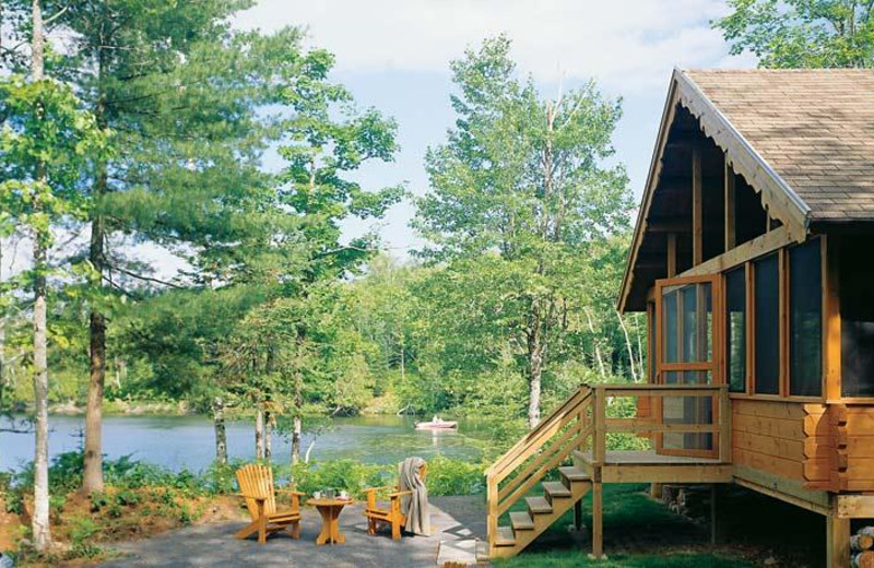 Cabin exterior at Fairmont Kenauk at Le Chateau Montebello.