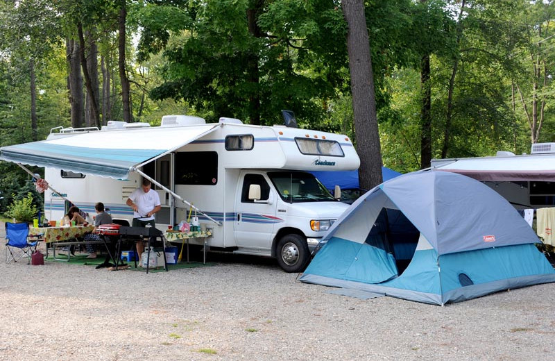 Camping at Lake George RV Park.