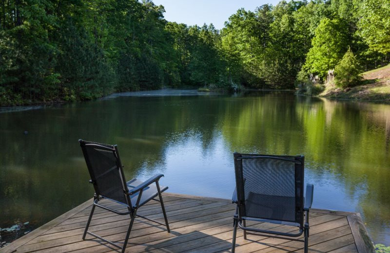 Lake view at Mountain Oasis Cabin Rentals.