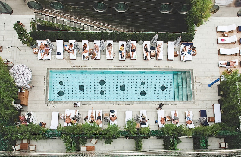 Outdoor pool at Dream Hotel.