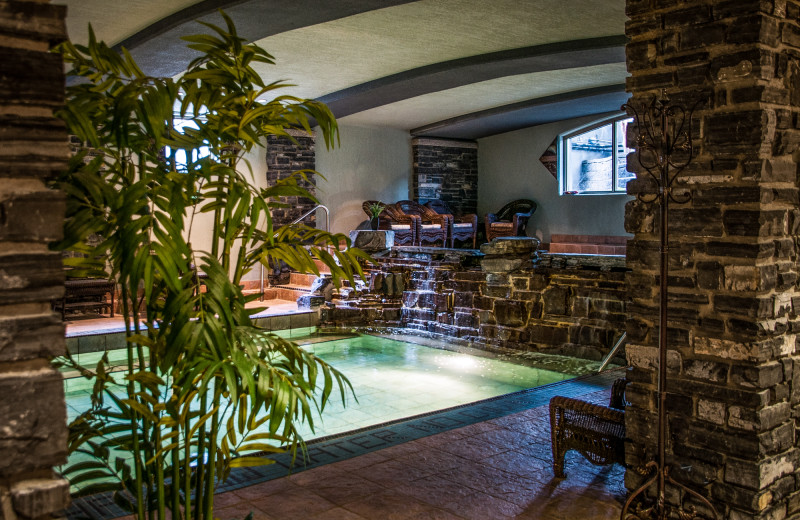 Indoor pool at Delta Banff Royal Canadian Lodge.