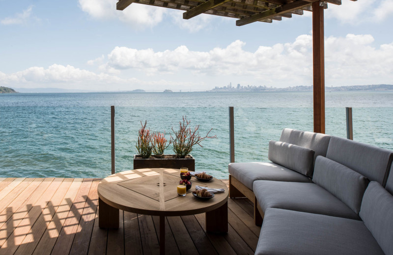 Guest balcony at The Inn Above Tide.