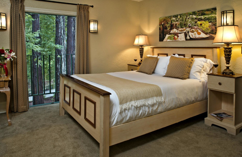 Guest room at Applewood Inn, Restaurant and Spa.