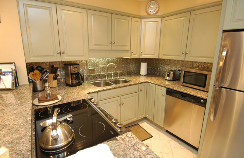 Rental kitchen at Frias Properties of Aspen - Silverglo.