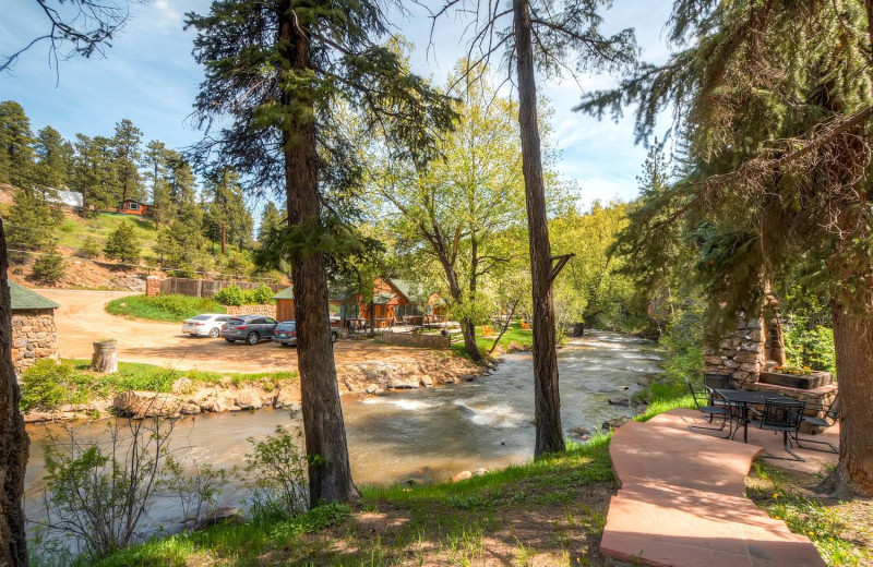 River view at Colorado Bear Creek Cabins.