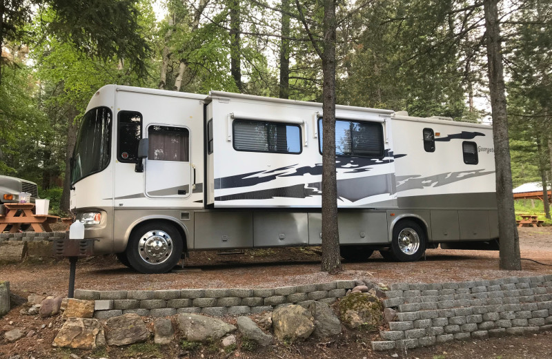 RV campground at Timber Wolf Resort.