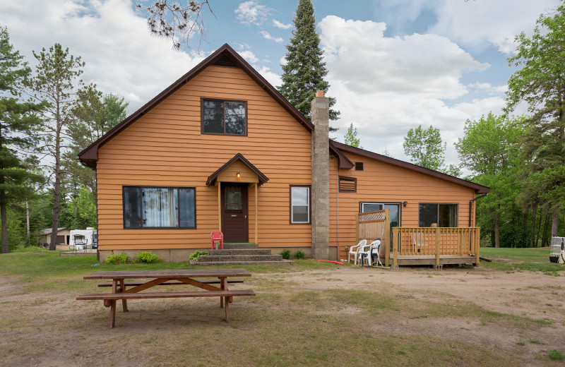 Cabin exterior at Twin Springs Resort.
