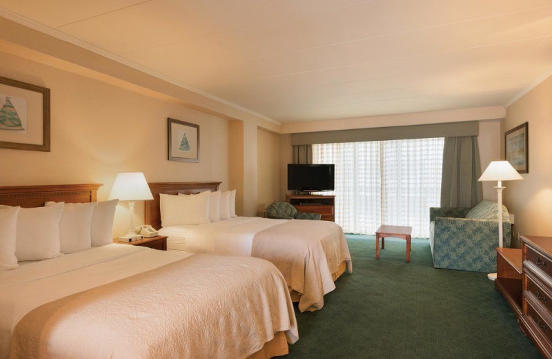 Guest room at Quality Inn Boardwalk Ocean City.