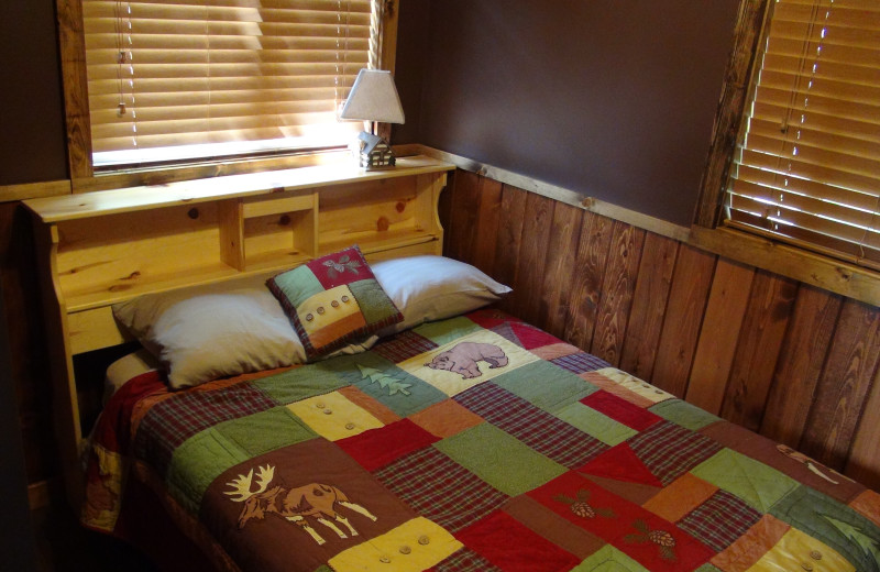 Guest bedroom at Moonlight Bay Resort.