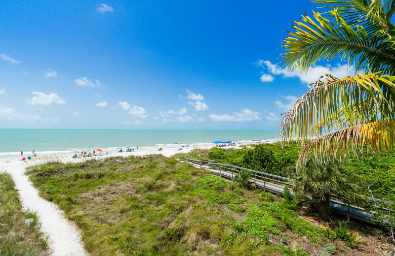 Beach at Sanibel Siesta Condominiums.