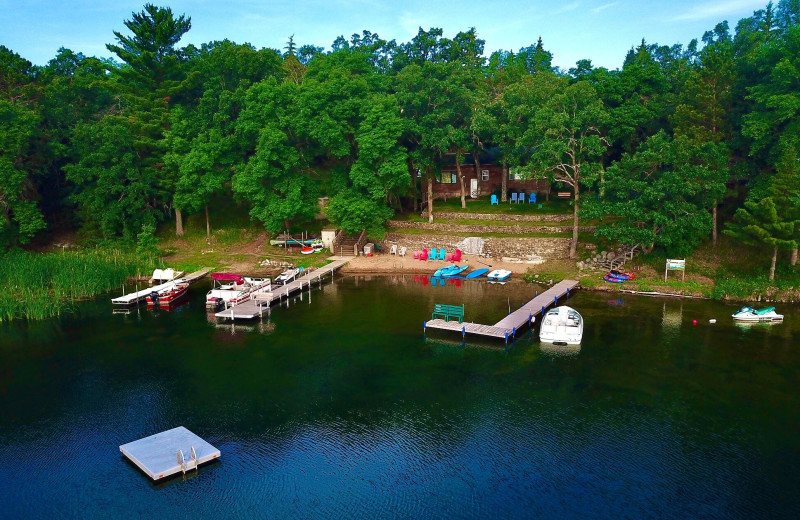 Aerial view of Pleasant Ridge Resort.