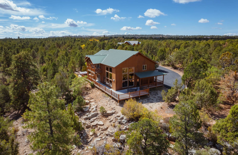 Rental exterior at Zion Ponderosa Ranch Resort.