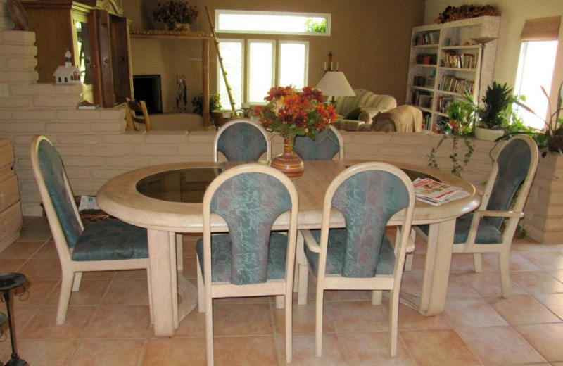 Dining room at Sarabande Bed & Breakfast.