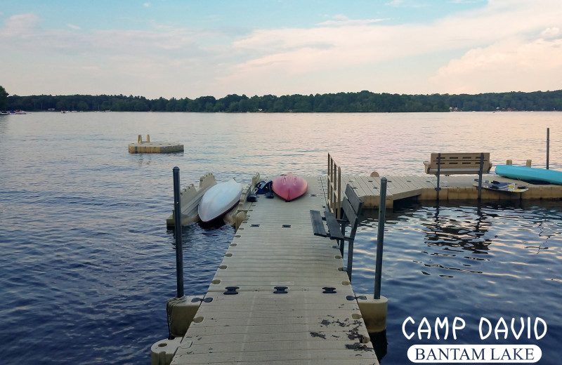 Dock at Camp David Bantam Lake.