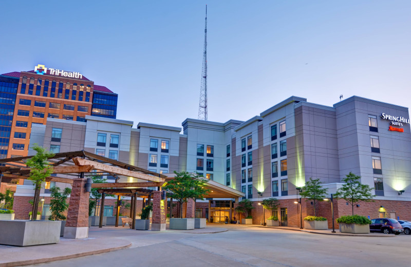 Exterior view of Springhill Suites Cincinnati Midtown.