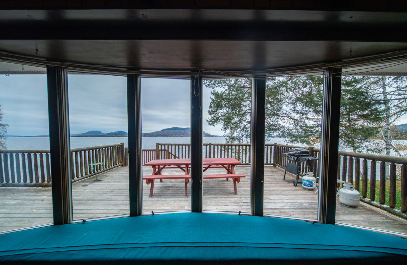 Cabin view at The Birches Resort.